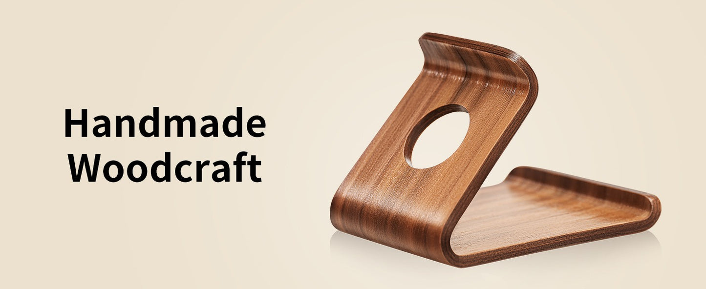 Wooden Cell Phone Stand for Desk