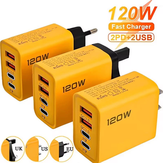 4 Ports USB C PD Charger Quick Charge 3.0 Type C USB Fast charger