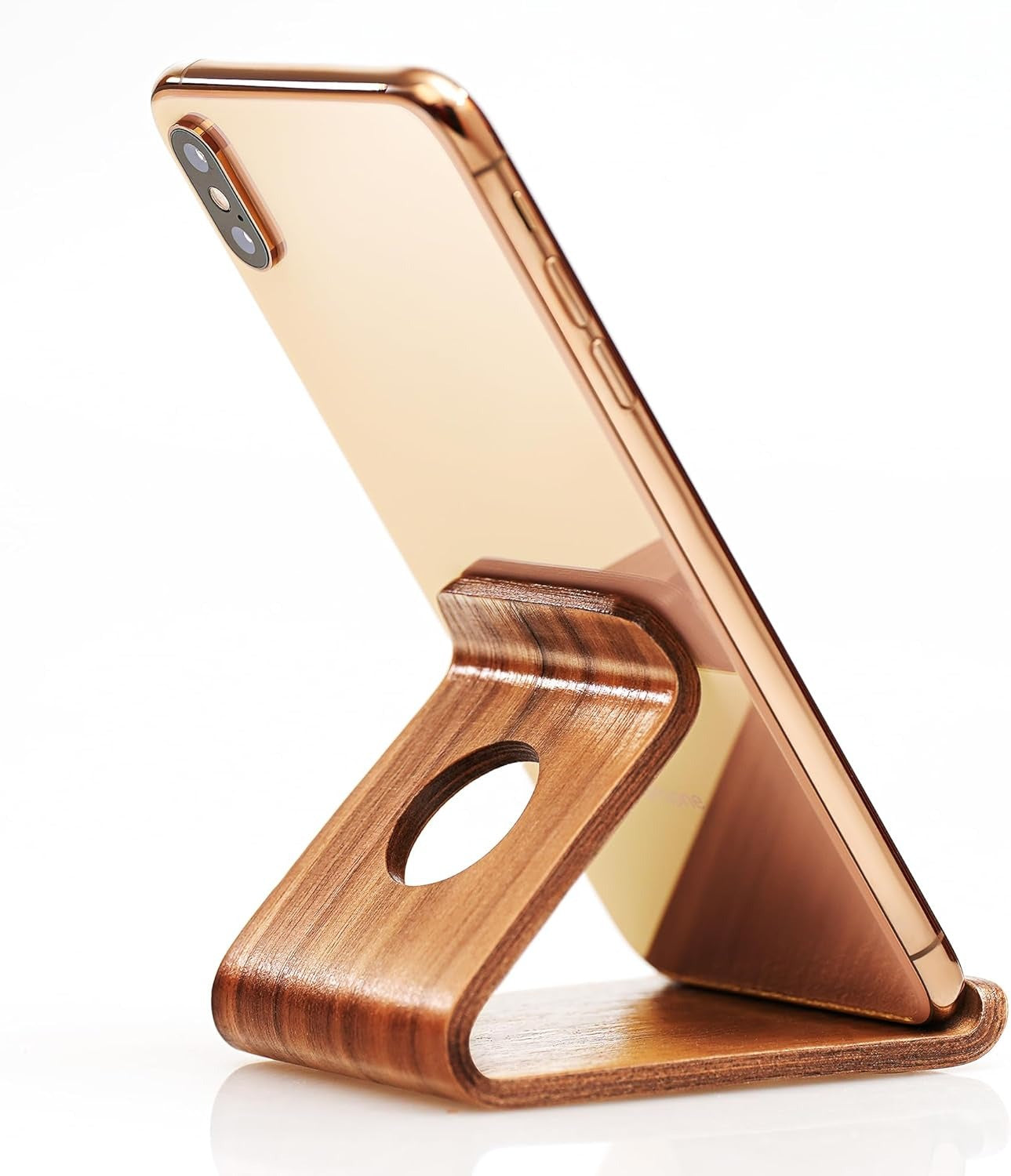 Wooden Cell Phone Stand for Desk